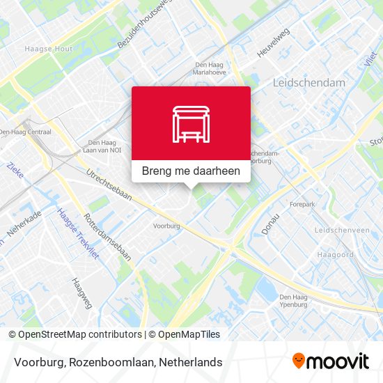 Voorburg, Rozenboomlaan kaart