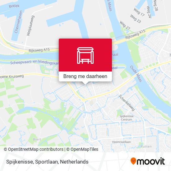 Spijkenisse, Sportlaan kaart