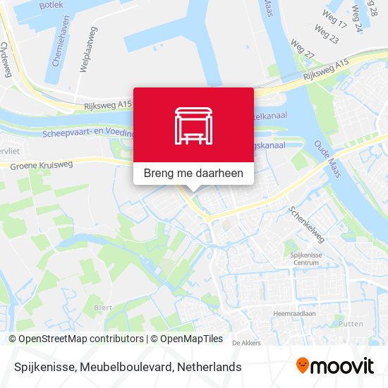 Spijkenisse, Meubelboulevard kaart