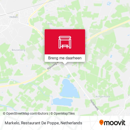Markelo, Restaurant De Poppe kaart