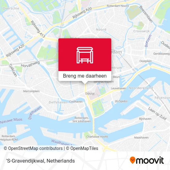 'S-Gravendijkwal kaart