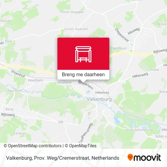 Valkenburg, Prov. Weg / Cremerstraat kaart