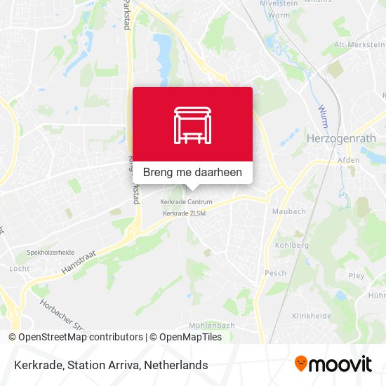 Kerkrade, Station Arriva kaart