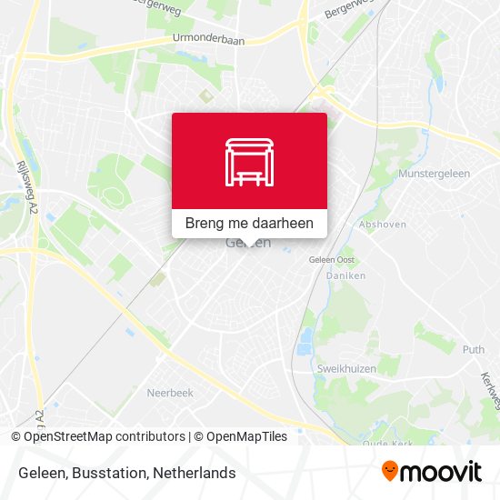 Geleen, Busstation kaart