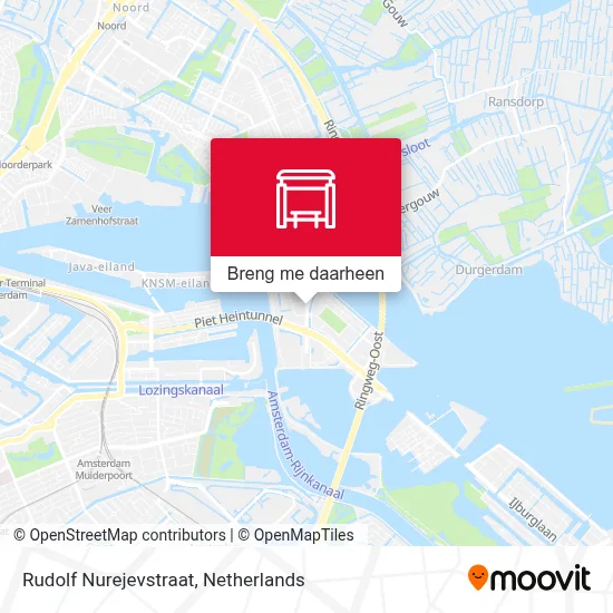 Rudolf Nurejevstraat kaart