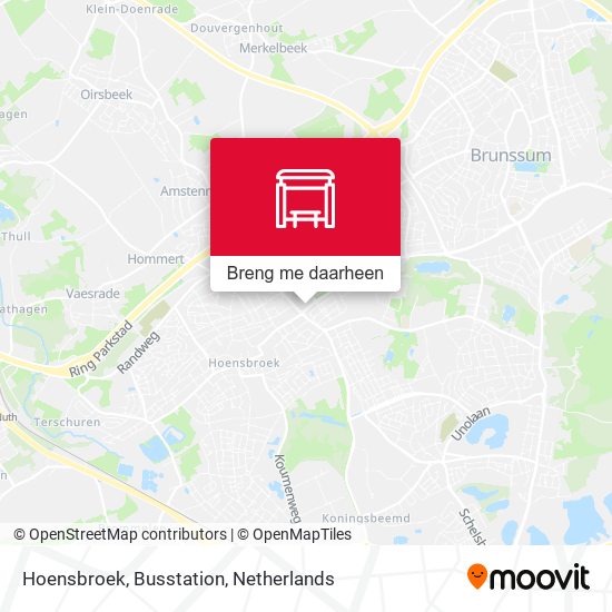 Hoensbroek, Busstation kaart