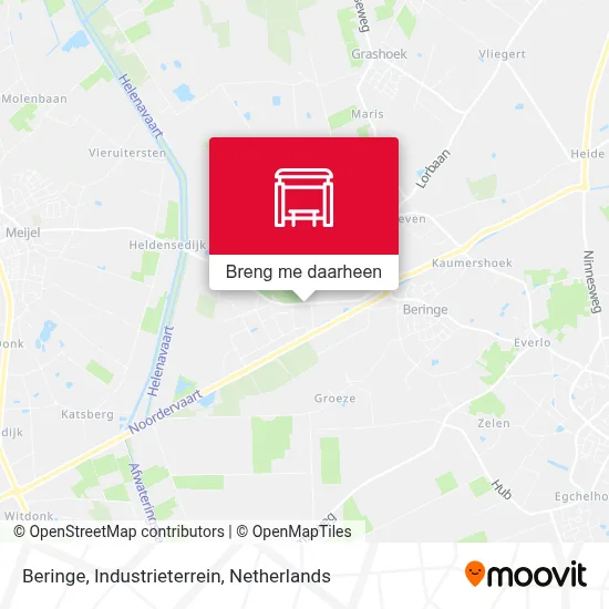 Beringe, Industrieterrein kaart