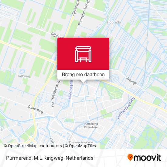 Purmerend, M.L.Kingweg kaart