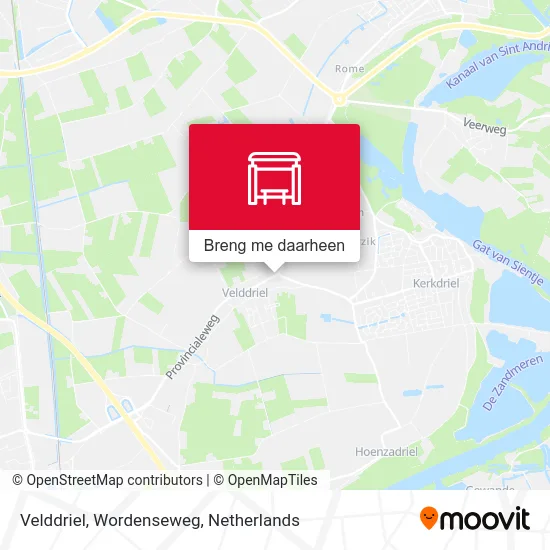 Velddriel, Wordenseweg kaart