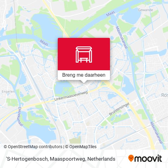 'S-Hertogenbosch, Maaspoortweg kaart