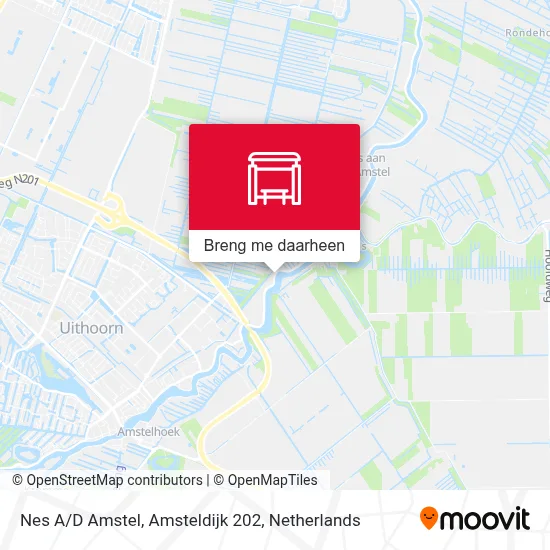 Nes A/D Amstel, Amsteldijk 202 kaart