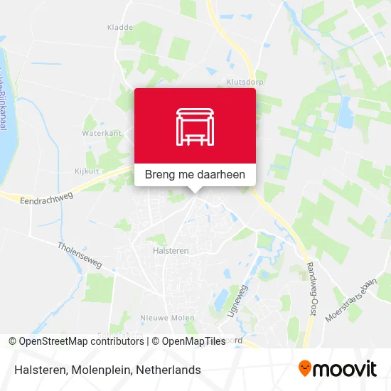 Halsteren, Molenplein kaart