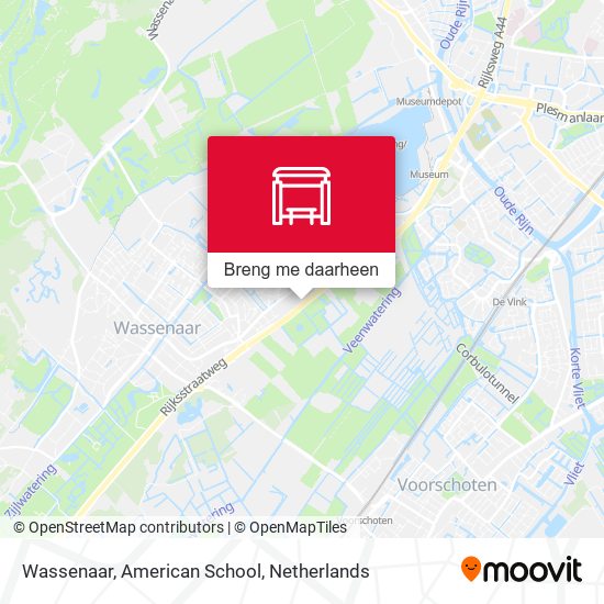 Wassenaar, American School kaart