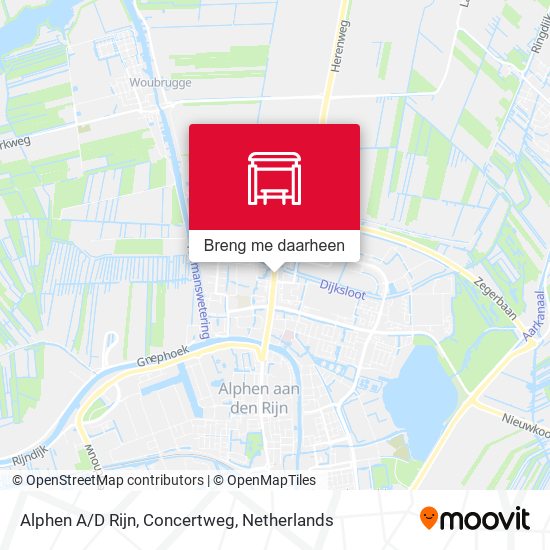 Alphen A/D Rijn, Concertweg kaart