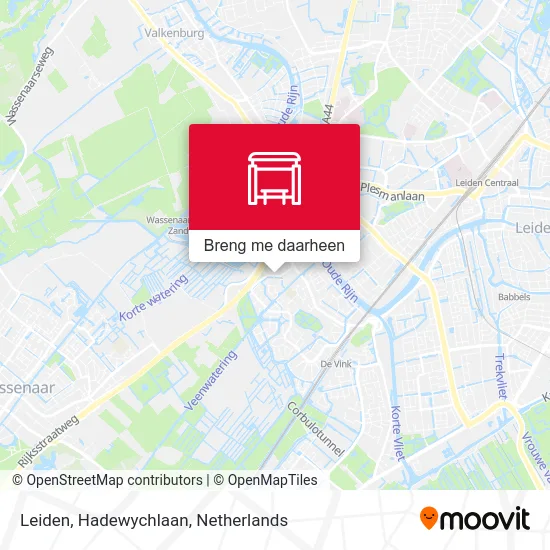 Leiden, Hadewychlaan kaart