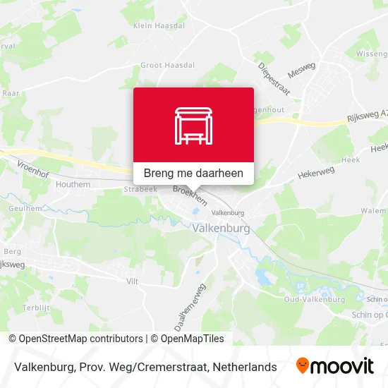 Valkenburg, Prov. Weg / Cremerstraat kaart