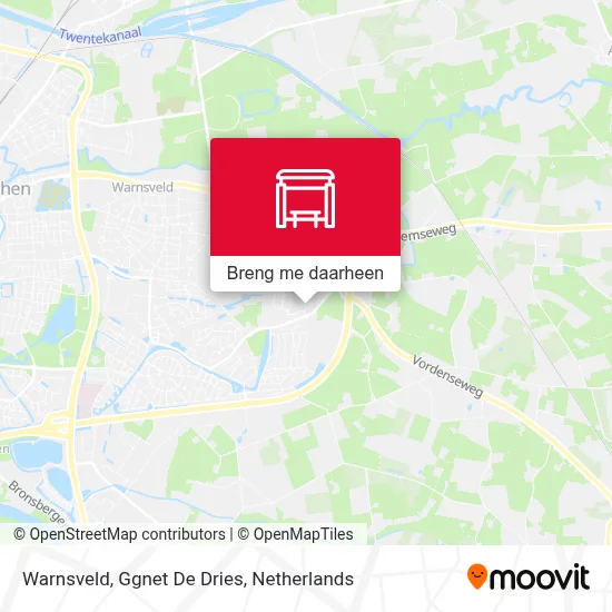 Warnsveld, Ggnet De Dries kaart
