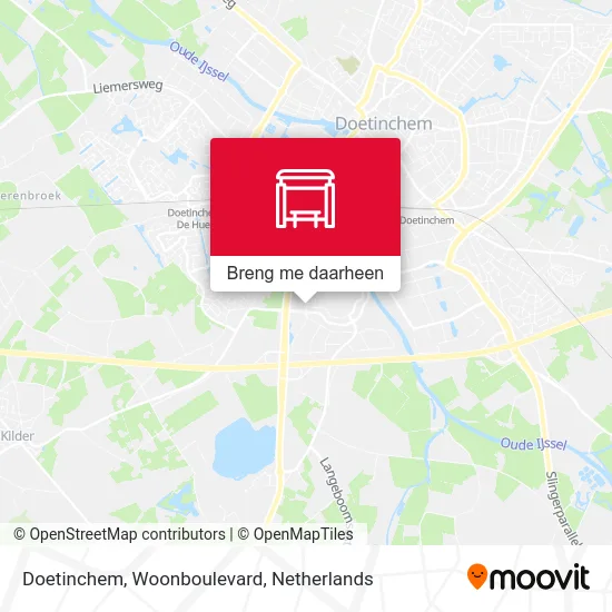 Doetinchem, Woonboulevard kaart