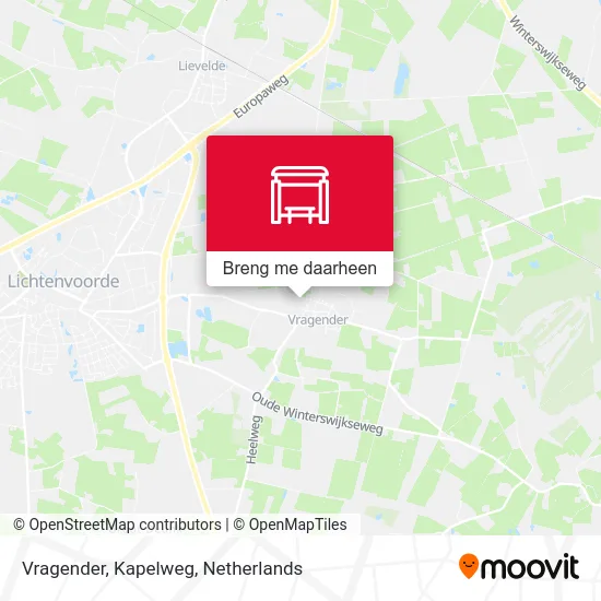 Vragender, Kapelweg kaart