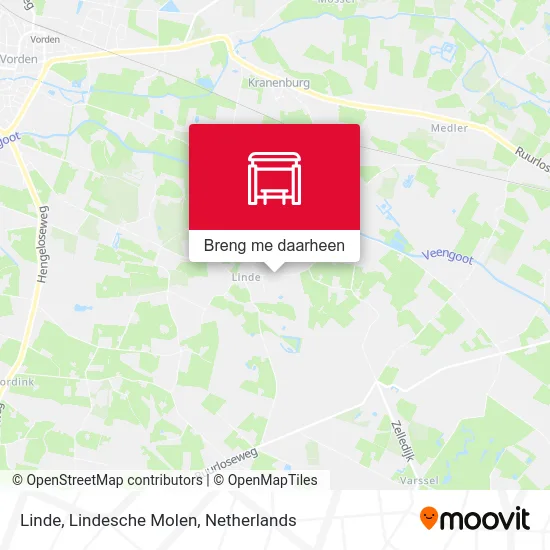 Linde, Lindesche Molen kaart