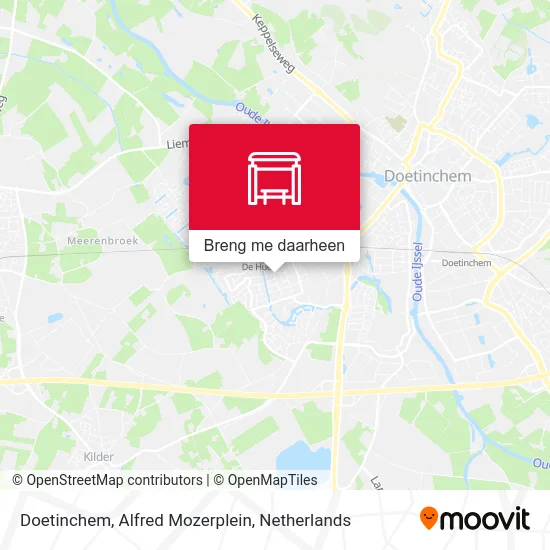 Doetinchem, Alfred Mozerplein kaart