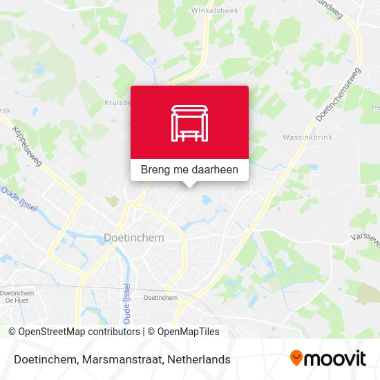 Doetinchem, Marsmanstraat kaart