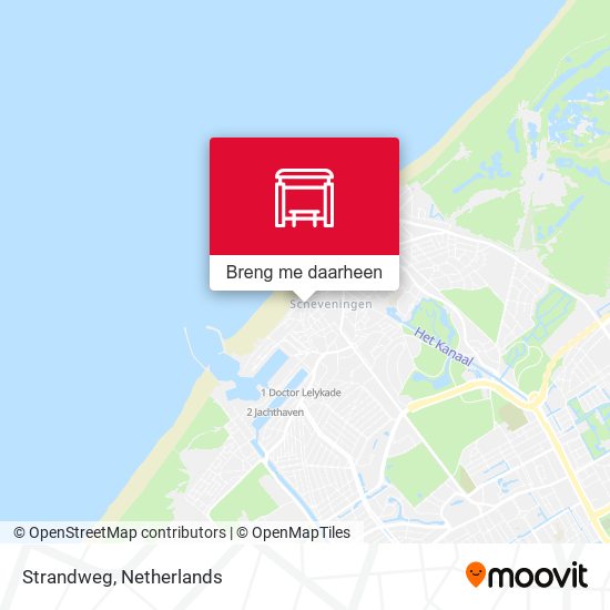 Strandweg kaart