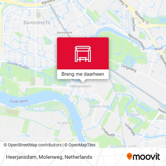 Heerjansdam, Molenweg kaart