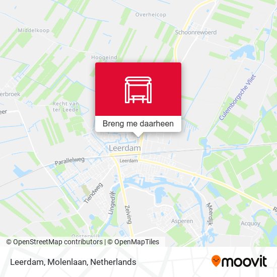 Leerdam, Molenlaan kaart