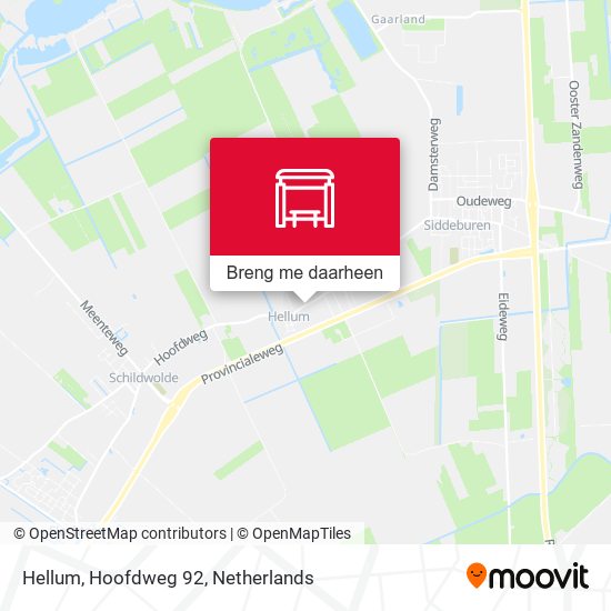 Hellum, Hoofdweg 92 kaart