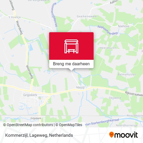 Kommerzijl, Lageweg kaart