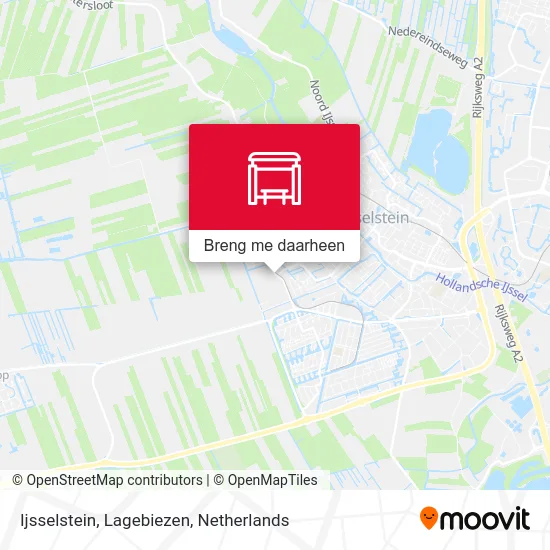 Ijsselstein, Lagebiezen kaart