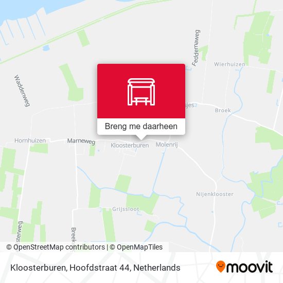 Kloosterburen, Hoofdstraat 44 kaart