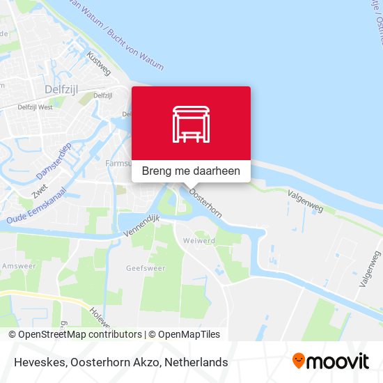 Heveskes, Oosterhorn Akzo kaart