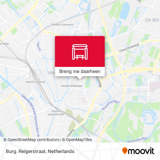 Burg. Reigerstraat kaart