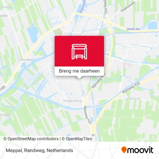 Meppel, Randweg kaart