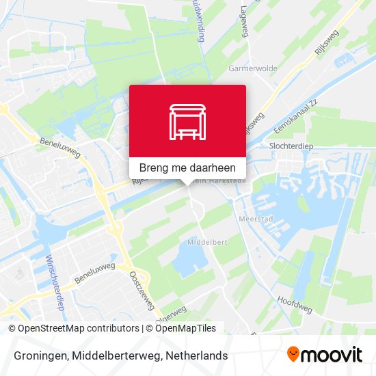 Groningen, Middelberterweg kaart