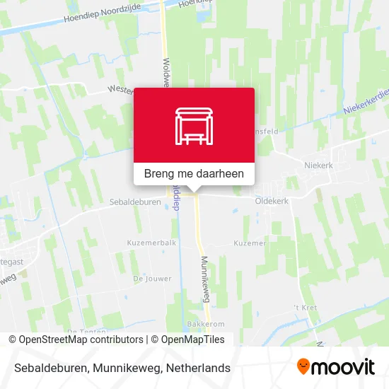 Sebaldeburen, Munnikeweg kaart