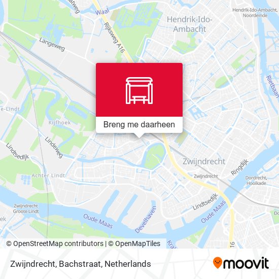 Zwijndrecht, Bachstraat kaart