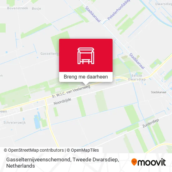 Gasselternijveenschemond, Tweede Dwarsdiep kaart