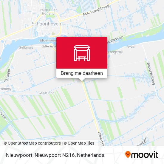 Nieuwpoort, Nieuwpoort N216 kaart
