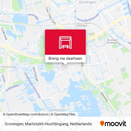 Groningen, Martinizkh Hoofdingang kaart