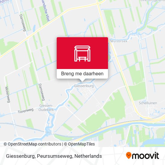 Giessenburg, Peursumseweg kaart