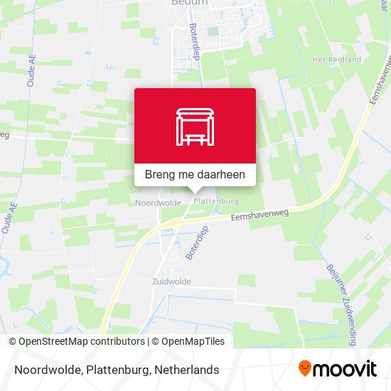 Noordwolde, Plattenburg kaart