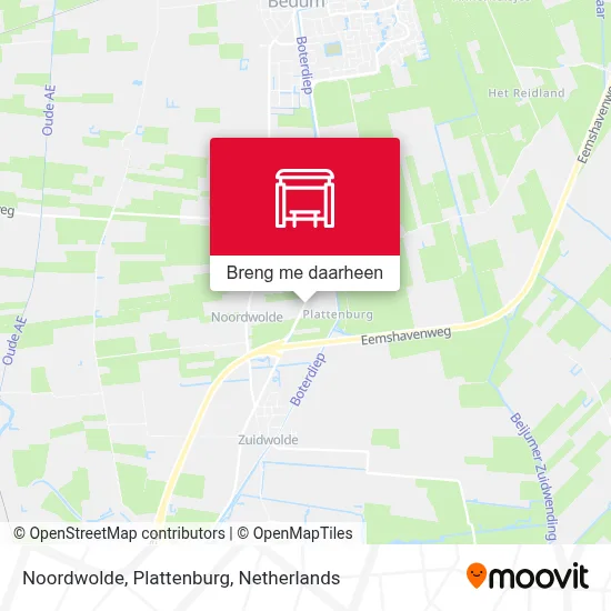 Noordwolde, Plattenburg kaart