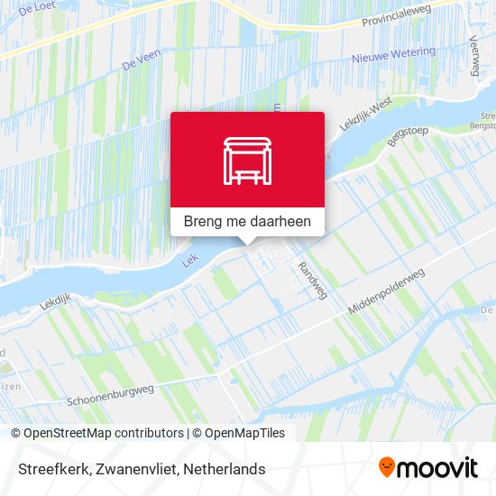 Streefkerk, Zwanenvliet kaart