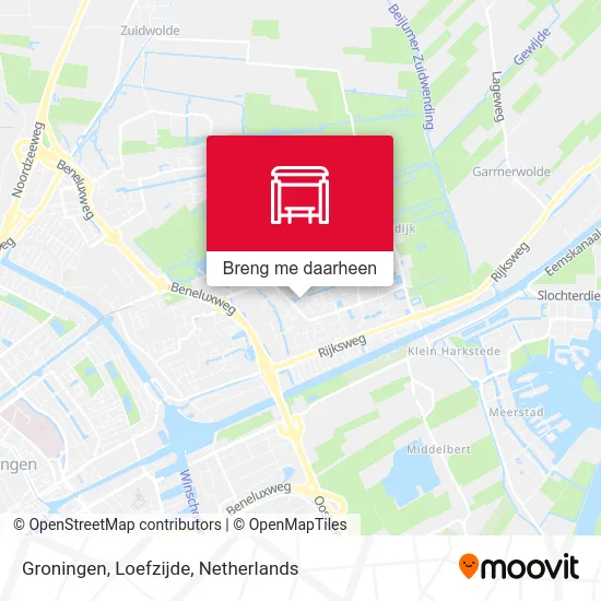 Groningen, Loefzijde kaart