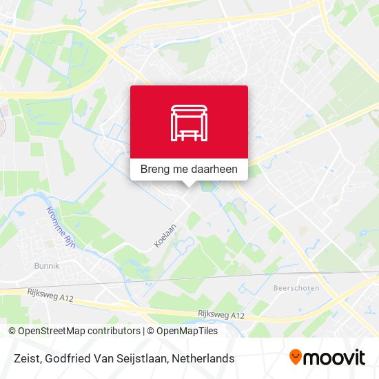Zeist, Godfried Van Seijstlaan kaart