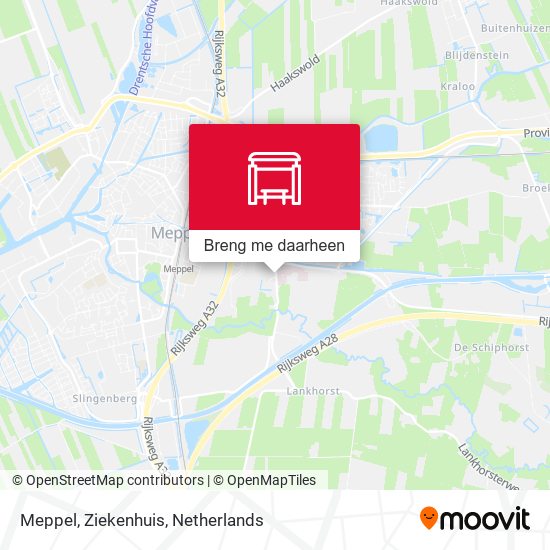 Meppel, Ziekenhuis kaart