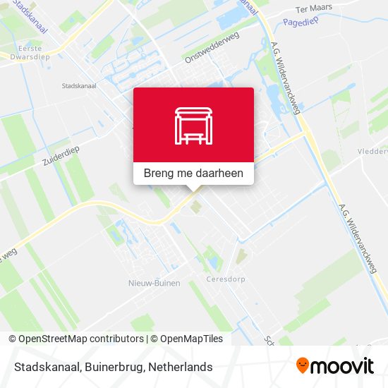 Stadskanaal, Buinerbrug kaart